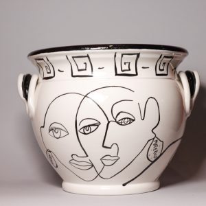 VASO BASSO CON MANICI