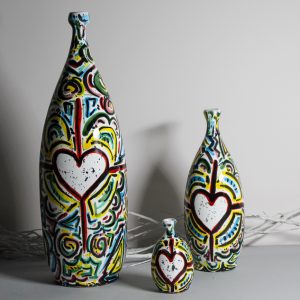 TRIS BOTTIGLIE DECORATIVE